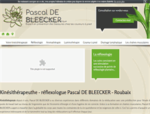 Tablet Screenshot of kinesitherapeute-de-bleecker.com